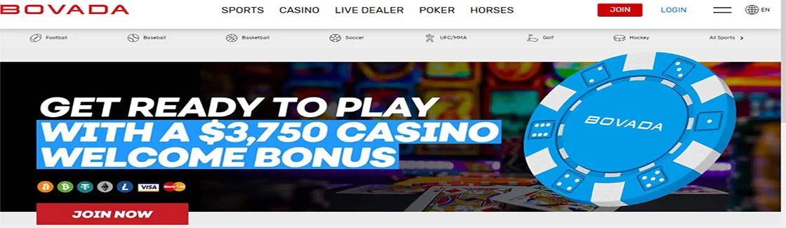 Bovada no verification casino USA